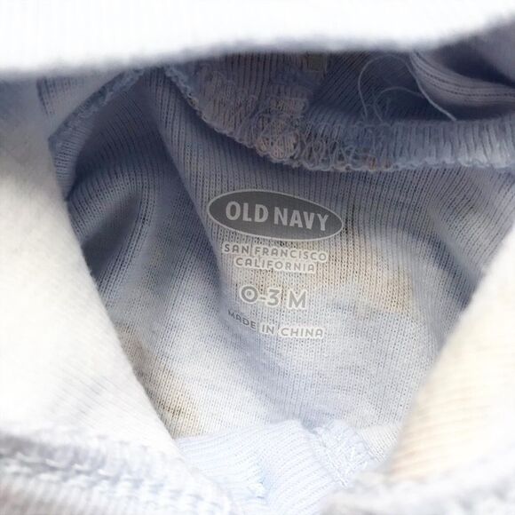 Old Navy bear print hooded jumpsuit VGUC 0-3 month - Picture 3 of 4